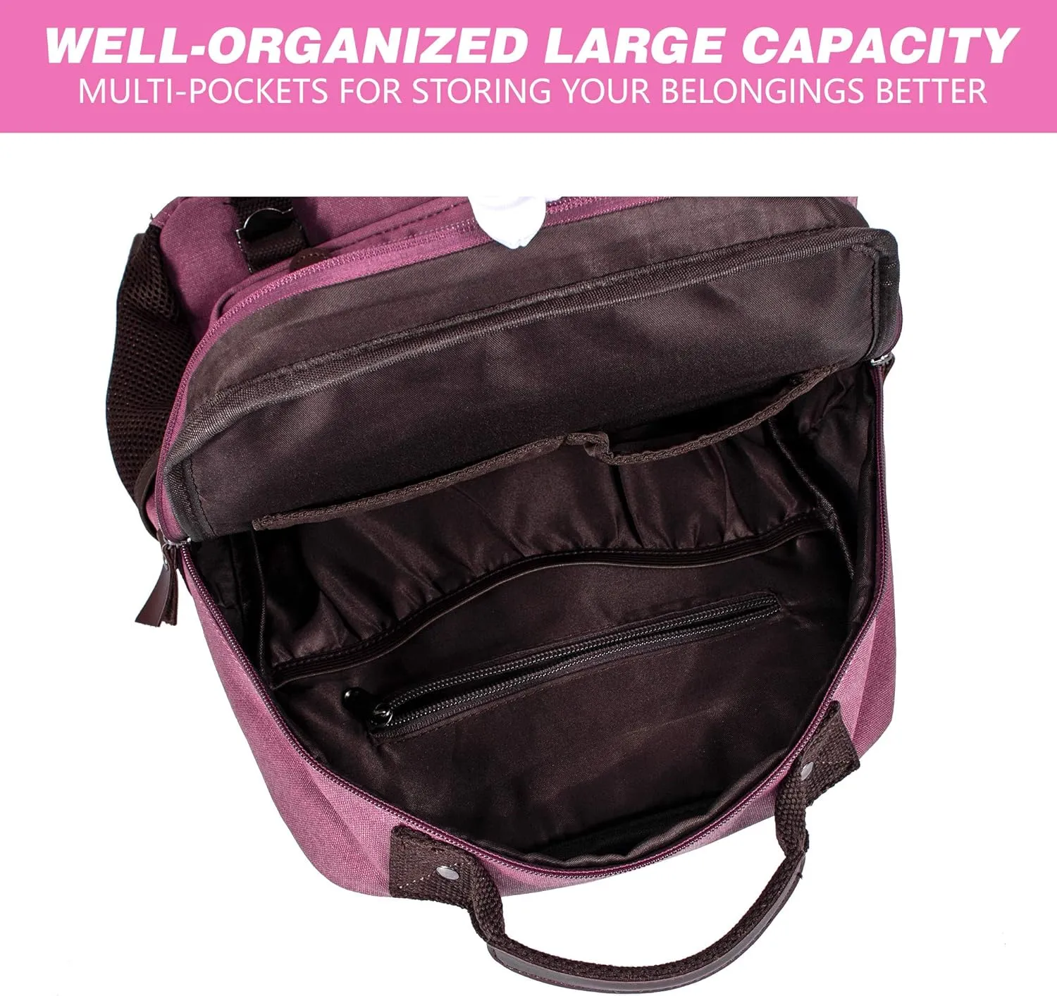 Canvas Messenger Bag Crossbody Shoulder Backpack Sling Bag Rucksack Daypack Casual Travel