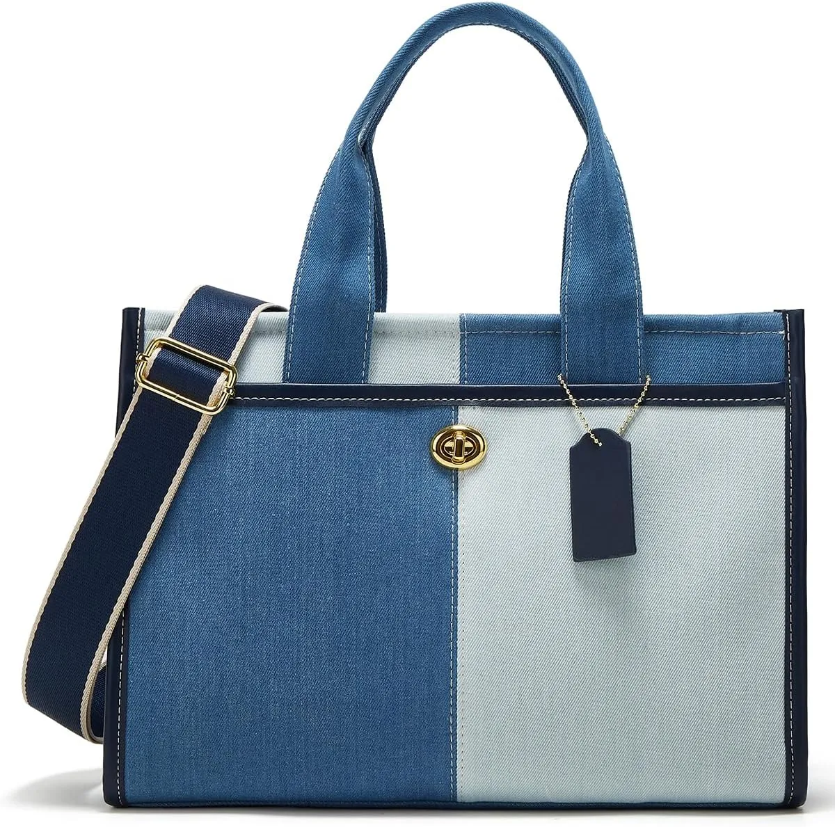 Canvas Tote Bag Women Large Denim Shoulder Bag Vintage Satchels Cute Hobo Bags Work Travel College Casual Tote Handbag