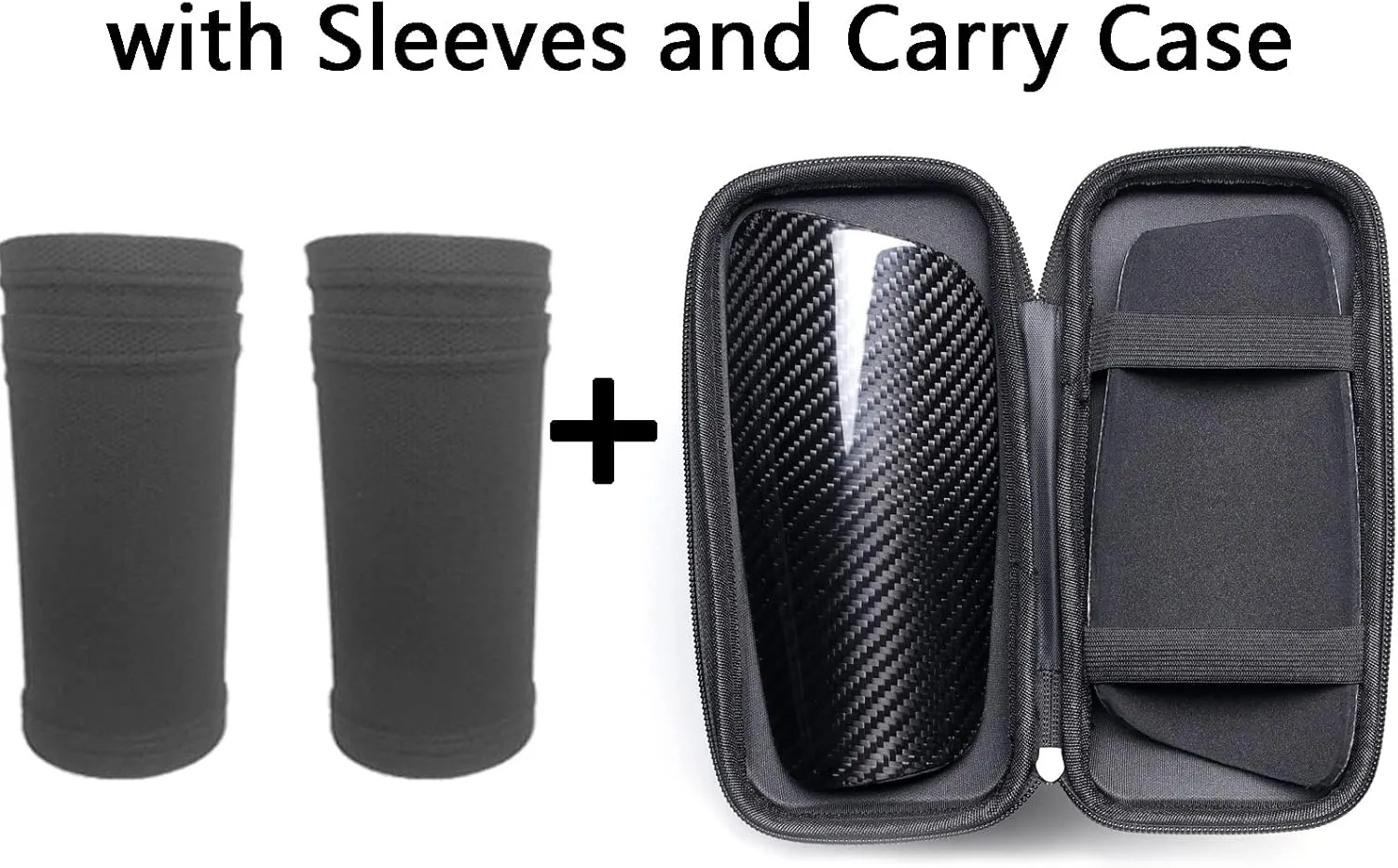 Carbon Fiber Soccer Shin Guards, with Portable Carrying Case, Super Strong, Ultra Light, Shock Resistance, Air Permeability, Suitable for Adult, Youth, Kid, Effective Protection