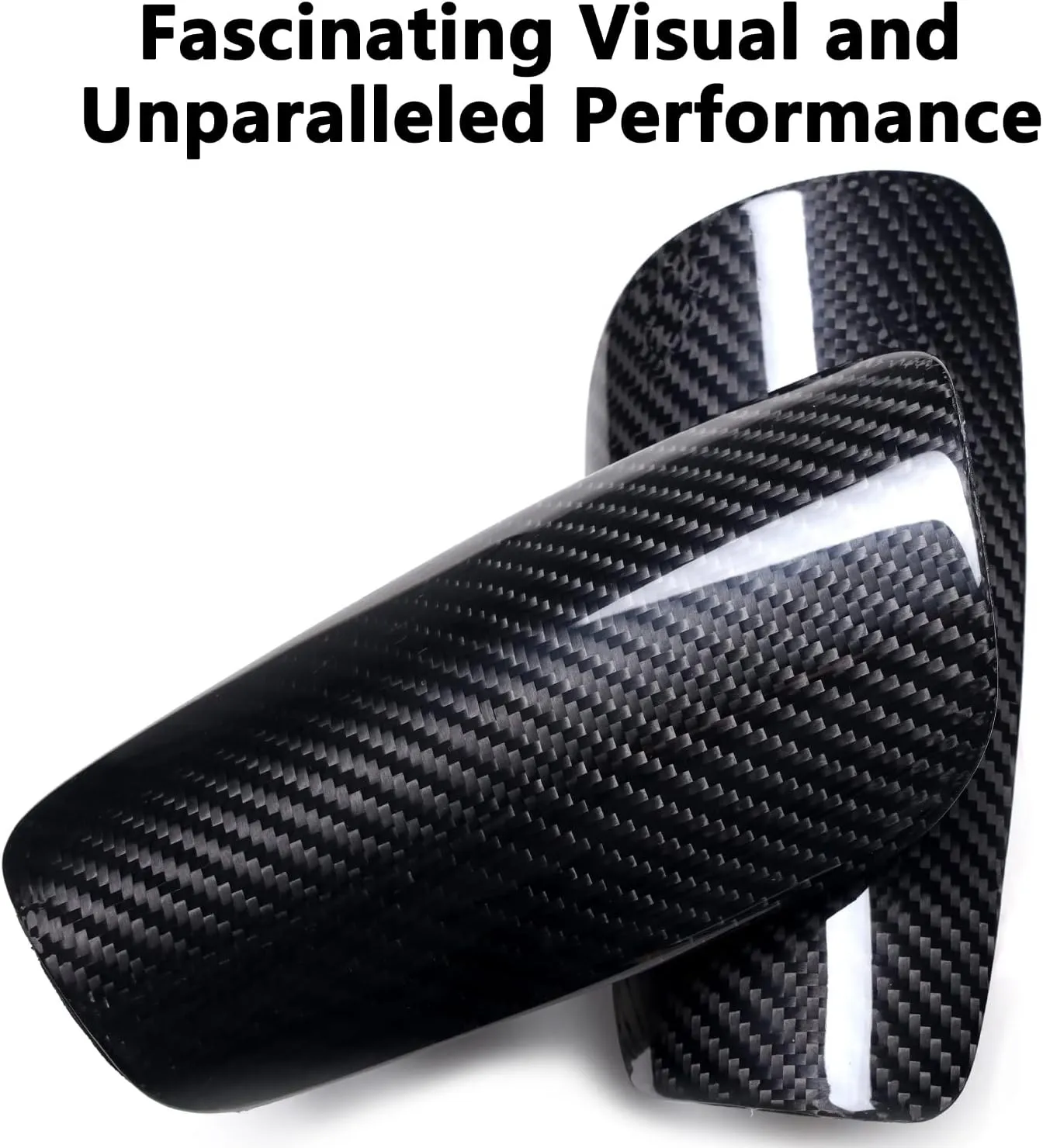 Carbon Fiber Soccer Shin Guards, with Portable Carrying Case, Super Strong, Ultra Light, Shock Resistance, Air Permeability, Suitable for Adult, Youth, Kid, Effective Protection