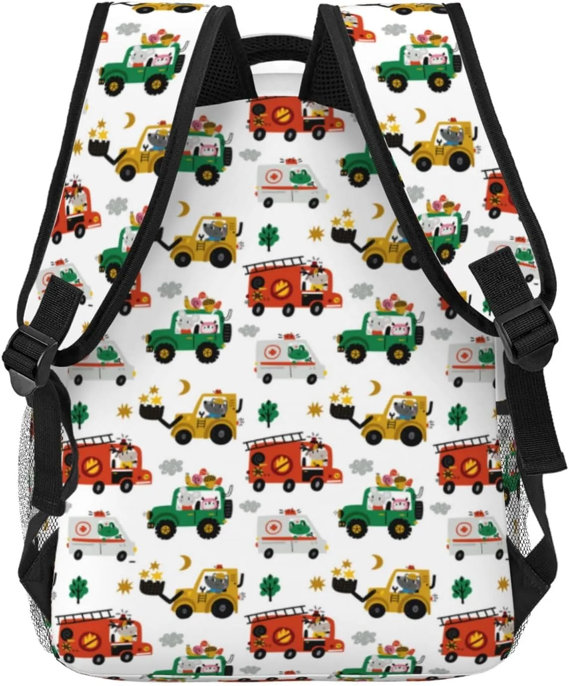 Cars Backpack Animal Travel Backpack Zoo Tree Waterproof Backpack Simple Modern Backpack Lion Cute Backpacks Tiger Zebra Back Pack Excavator Lorry Bookbag Zoo Animals Book Bags Bear Backpack