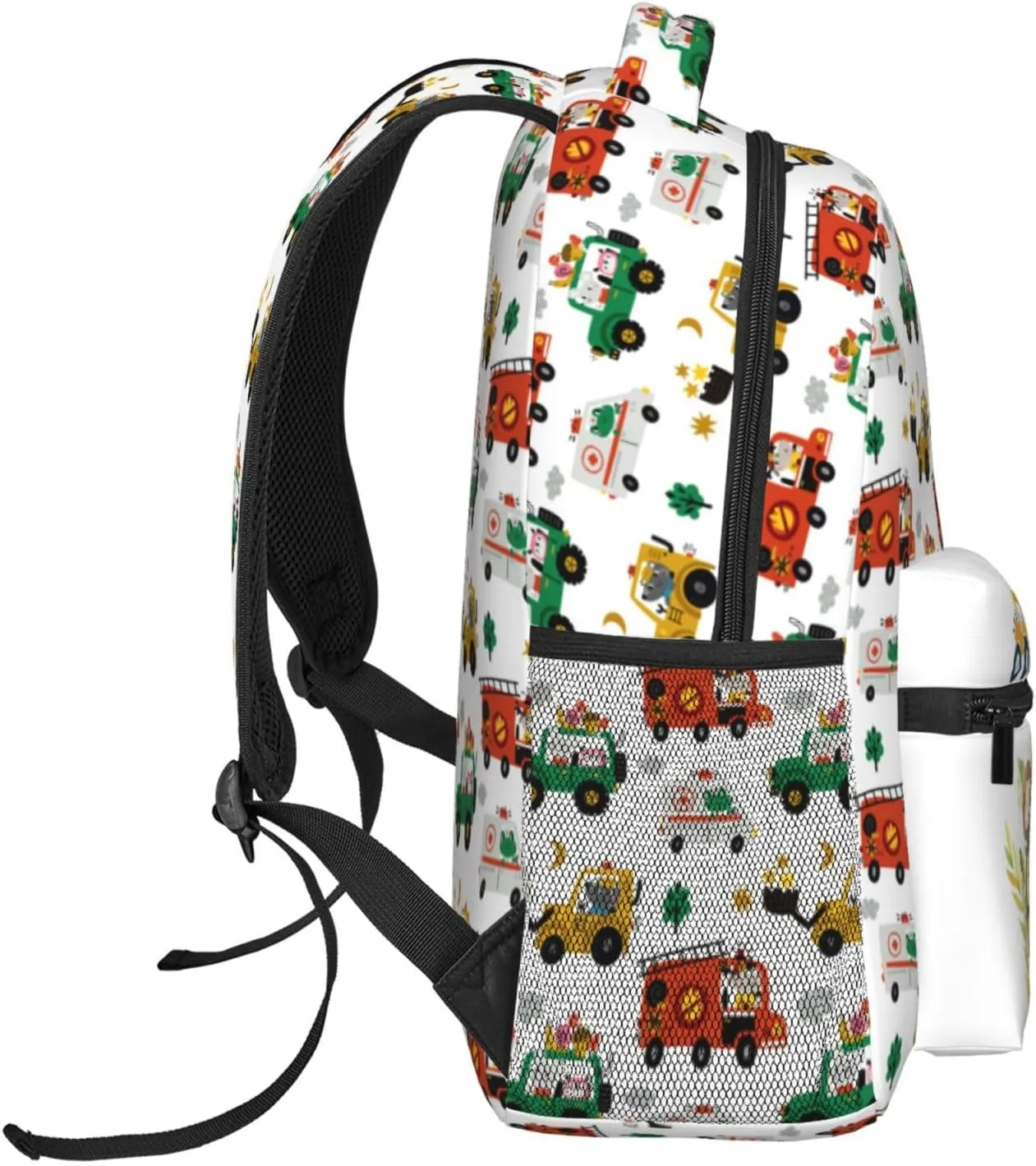 Cars Backpack Animal Travel Backpack Zoo Tree Waterproof Backpack Simple Modern Backpack Lion Cute Backpacks Tiger Zebra Back Pack Excavator Lorry Bookbag Zoo Animals Book Bags Bear Backpack