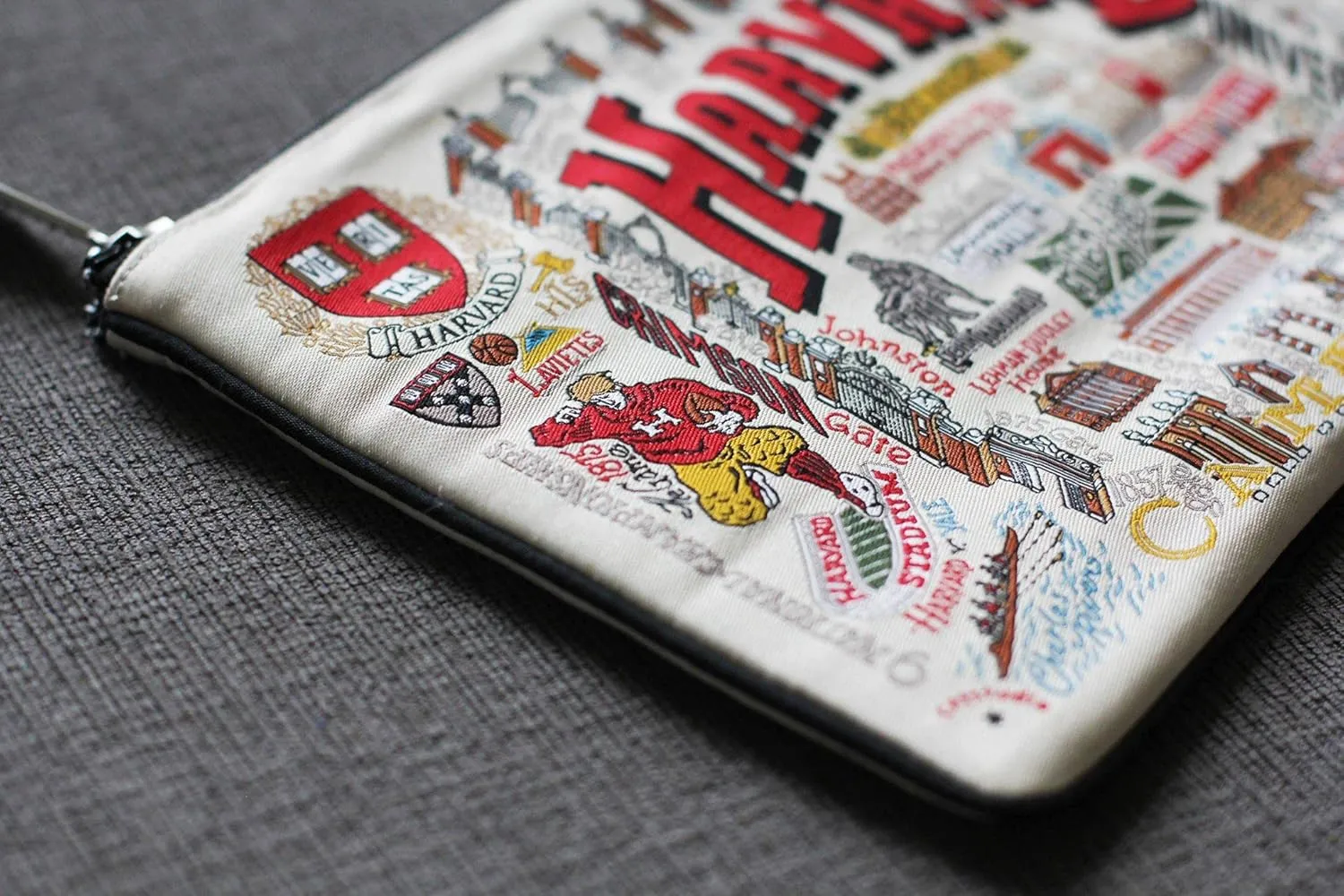 catstudio Harvard University Collegiate Zipper Pouch Purse | Holds Your Phone, Coins, Makeup, Dog Treats, & Tech Tools