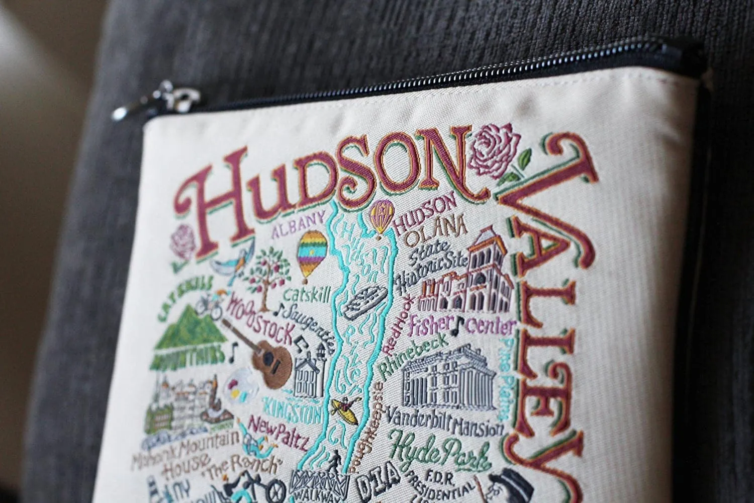 catstudio Hudson Valley Zipper Pouch Purse | Holds Your Phone, Coins, Makeup, Dog Treats, & Tech Tools