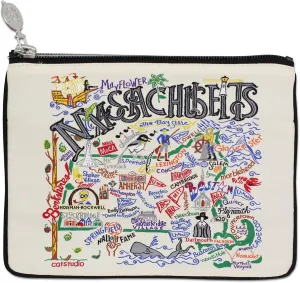 catstudio Massachusetts Zipper Pouch Purse | Holds Your Phone, Coins, Makeup, Dog Treats, & Tech Tools