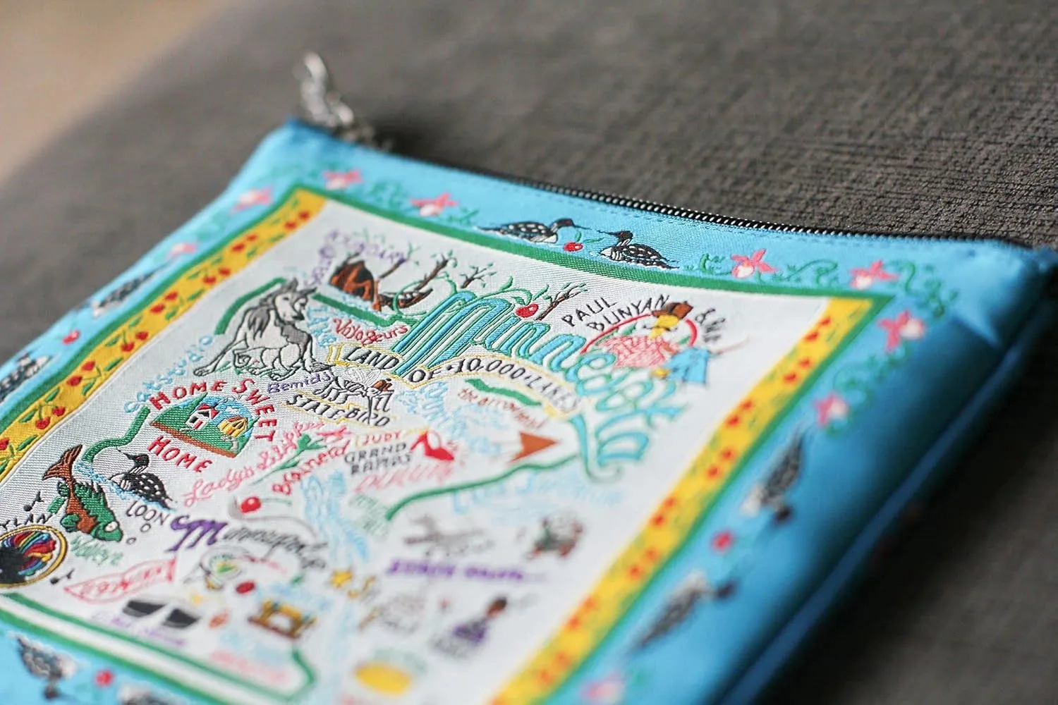 Catstudio Minnesota Zipper Pouch Purse | Holds Your Phone, Coins, Makeup, Dog Treats, & Tech Tools
