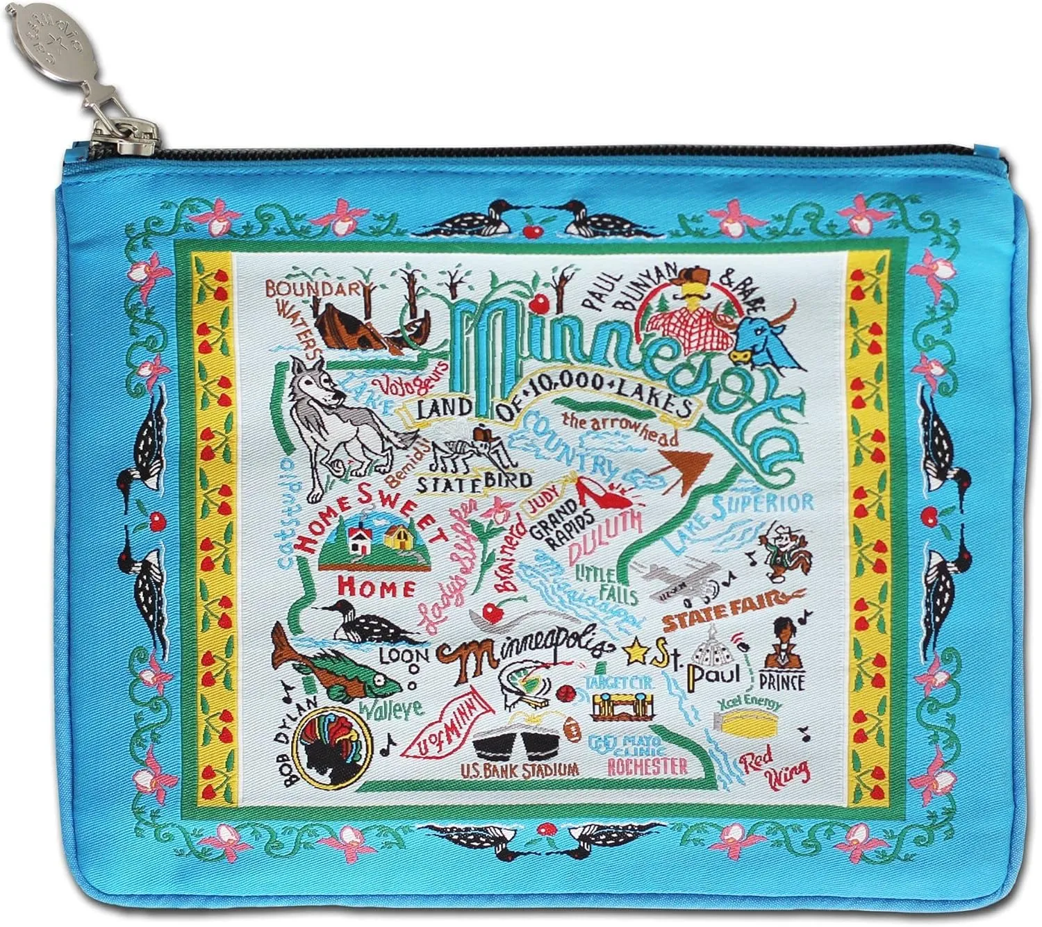 Catstudio Minnesota Zipper Pouch Purse | Holds Your Phone, Coins, Makeup, Dog Treats, & Tech Tools