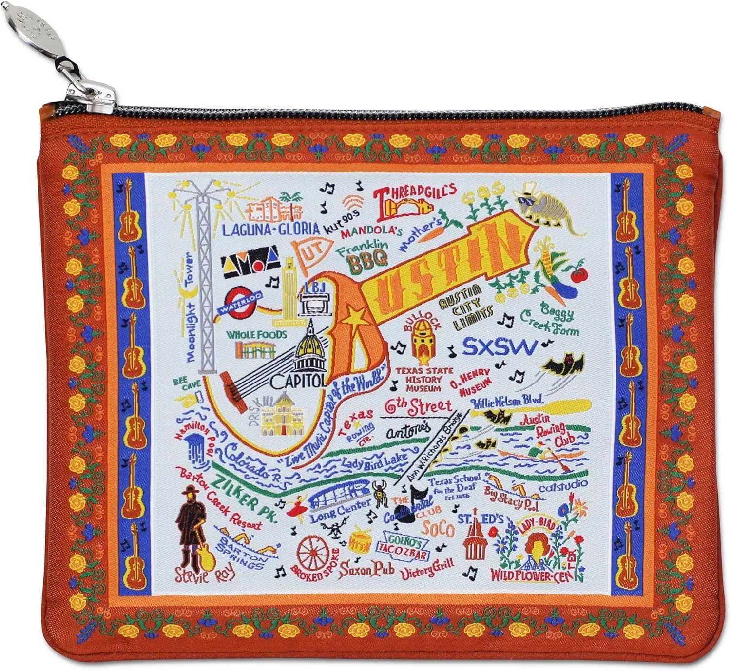 catstudio Natural Austin Zipper Pouch Purse | Holds Your Phone, Coins, Makeup, Dog Treats, & Tech Tools