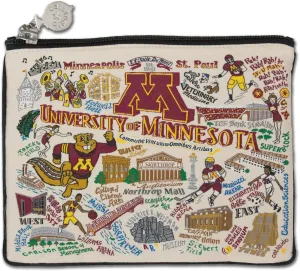 catstudio University of Minnesota Collegiate Zipper Pouch Purse | Holds Your Phone, Coins, Makeup, Dog Treats, & Tech Tools