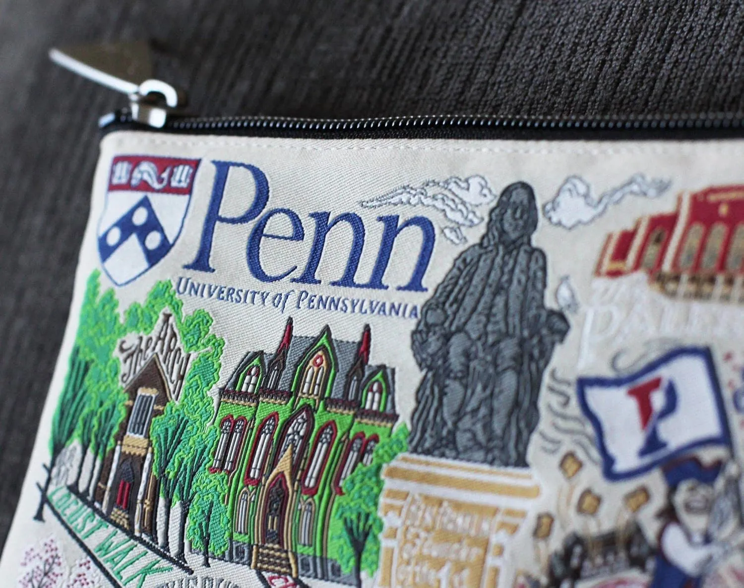 catstudio University Of Pennsylvania Collegiate Zipper Pouch Purse | Holds Your Phone, Coins, Makeup, Dog Treats, & Tech Tools