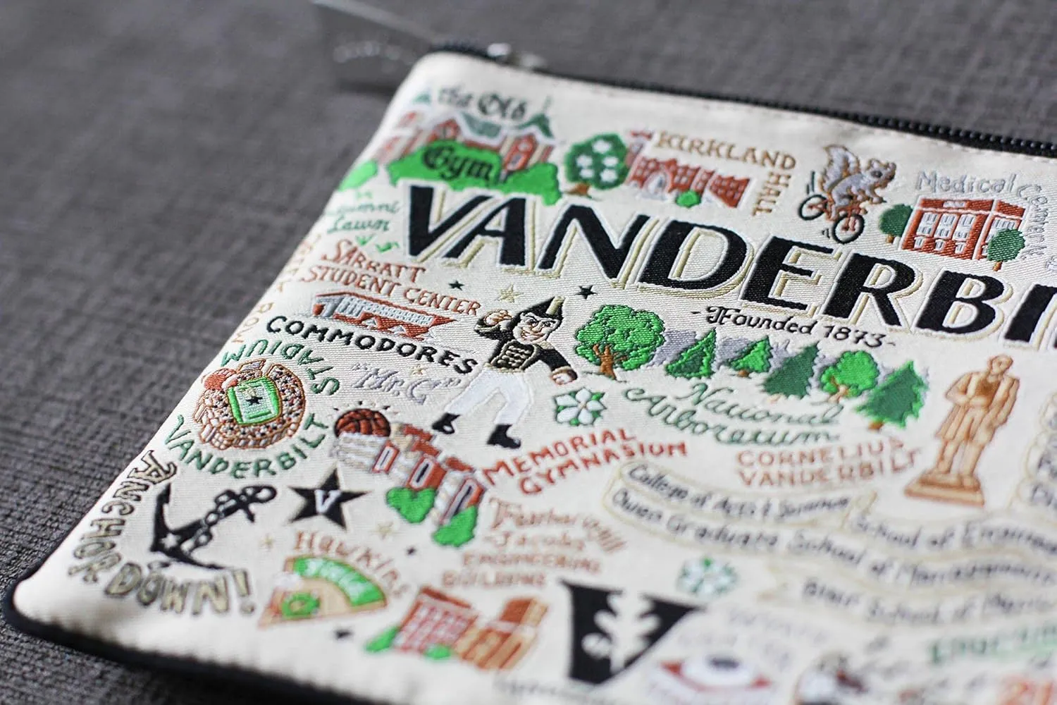 catstudio Vanderbilt University Collegiate Zipper Pouch Purse | Holds Your Phone, Coins, Makeup, Dog Treats, & Tech Tools
