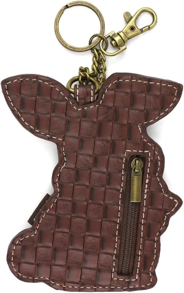CHALA Patch Cross-Body Women Handbag, Canvas Messenger Bag - Dark Brown
