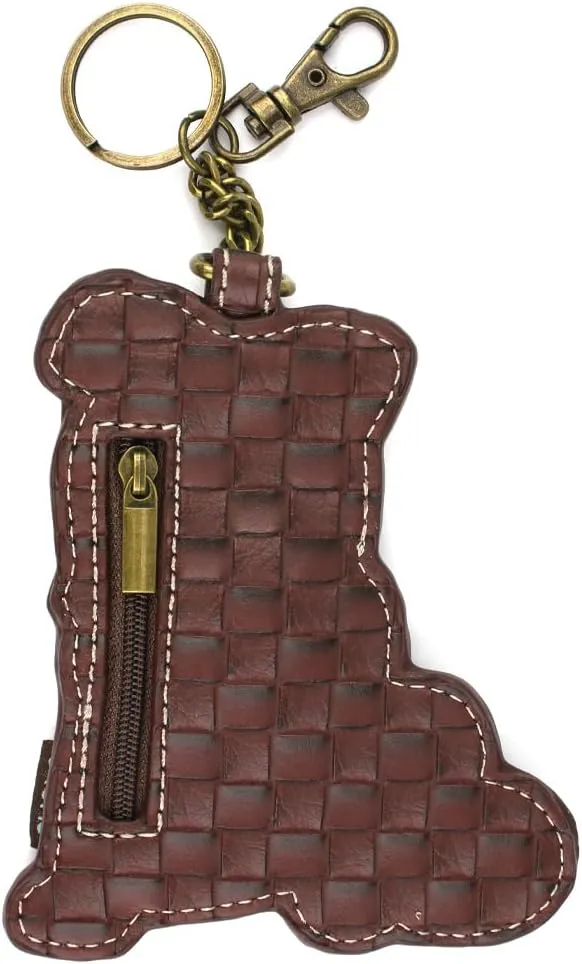CHALA Patch Cross-Body Women Handbag, Canvas Messenger Bag - Dark Brown