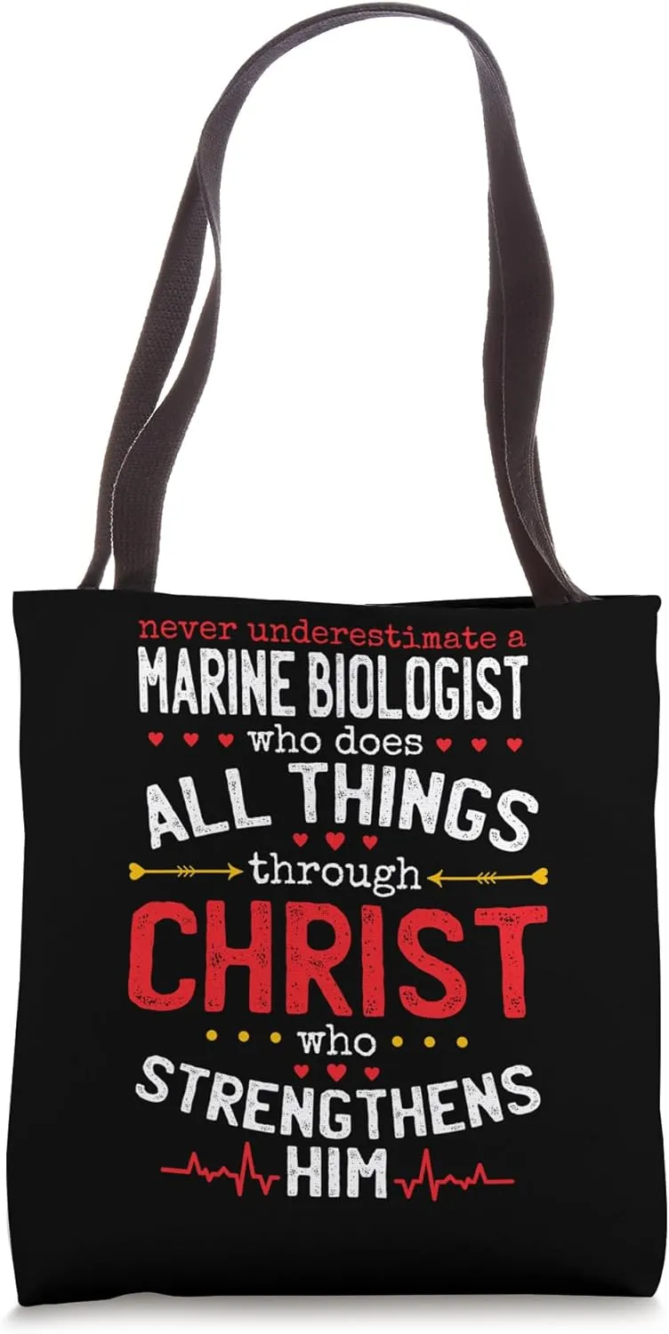 Christian Marine Biologist And Christianity Marine Biology Tote Bag