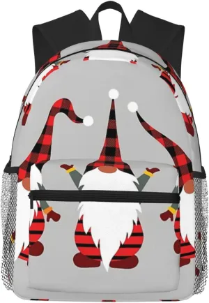Christmas Gnomes Lightweight Packable Backpack Travel Casual Hiking Daypack Foldable Backpack For Men Women