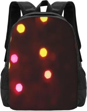 Christmas Lights Glowing Lightweight Packable Backpack Travel Casual Hiking Daypack Foldable Backpack For Men Women