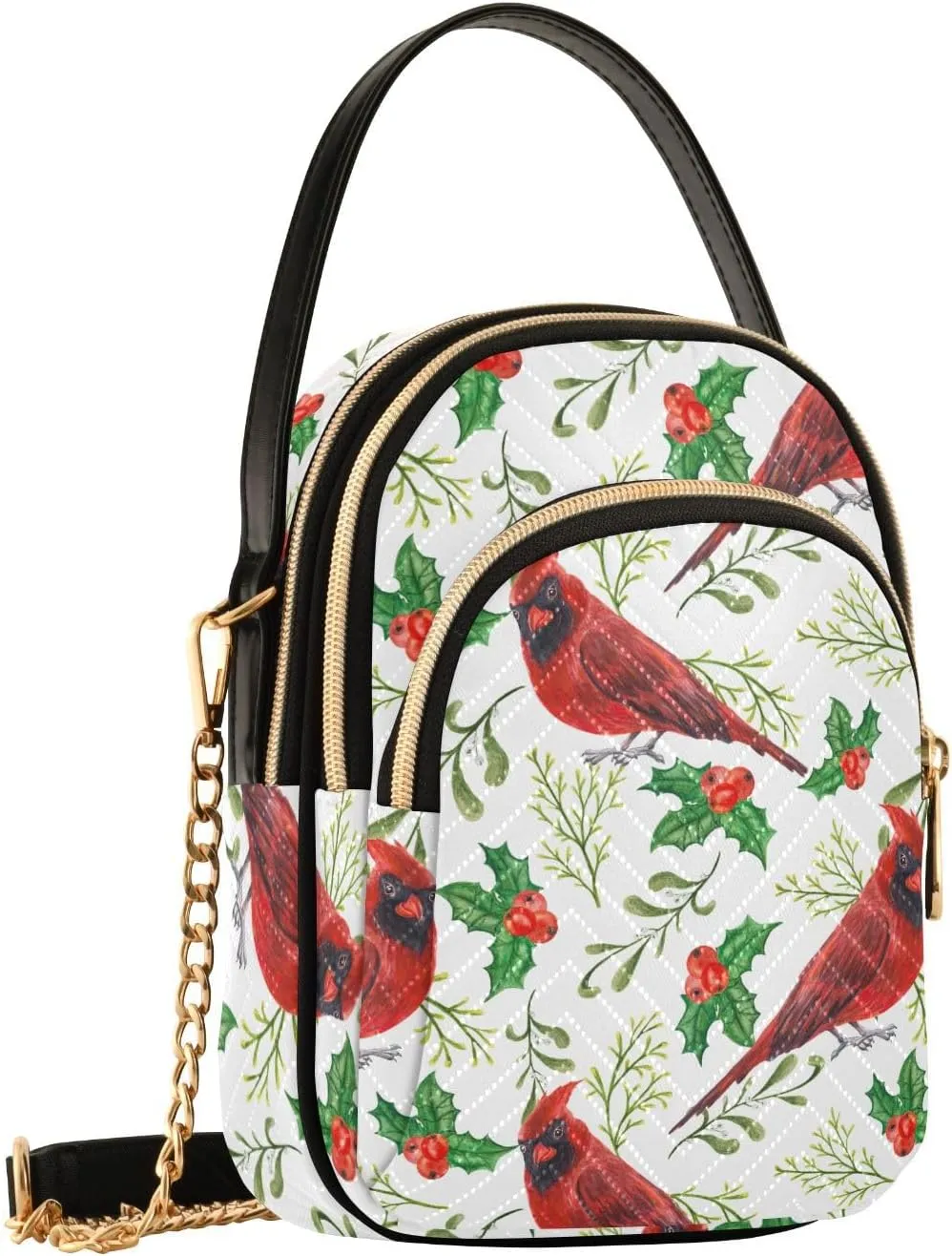 Christmas Nutcracker Crossbody Bags for Women Small Purse Chain Shoulder Bags Hand Bags for Trip Gifts Work