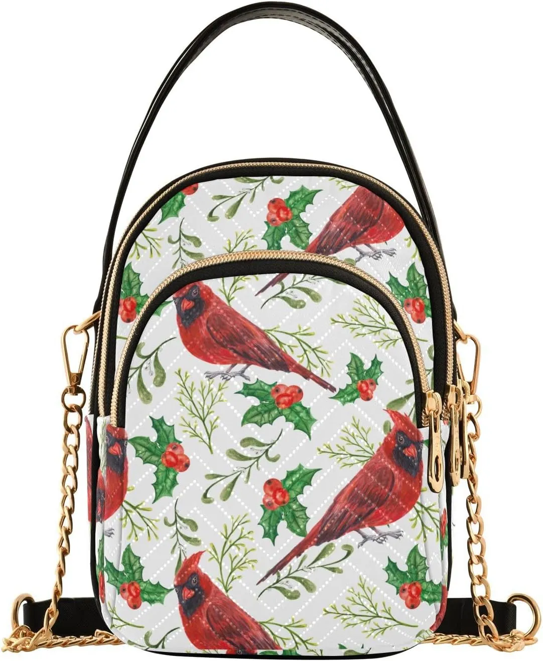 Christmas Nutcracker Crossbody Bags for Women Small Purse Chain Shoulder Bags Hand Bags for Trip Gifts Work
