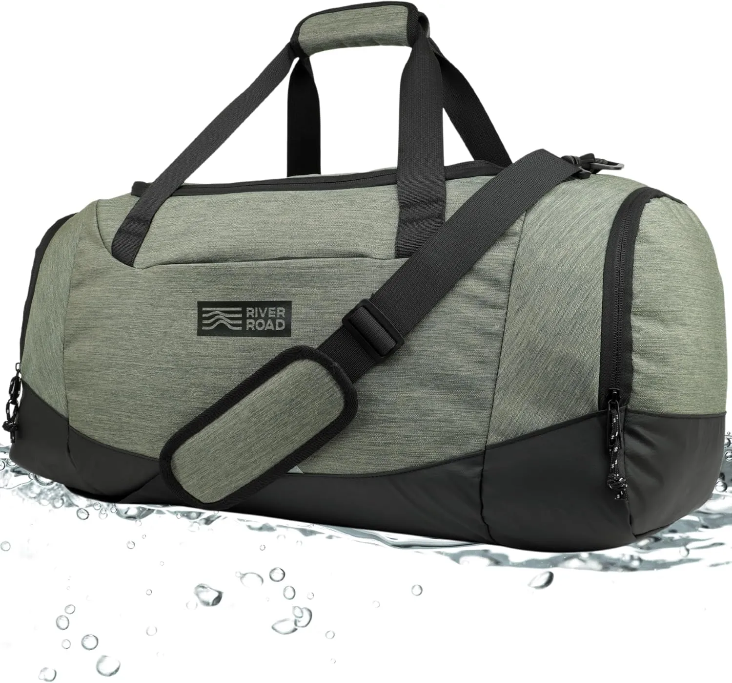 CityRoll 40L Medium Gym Duffle Bag - Workout Duffel Bag for Travel Men and Women with Shoe Compartment - Perfect Carry On (Dark Green)