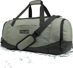 CityRoll 40L Medium Gym Duffle Bag - Workout Duffel Bag for Travel Men and Women with Shoe Compartment - Perfect Carry On (Dark Green)