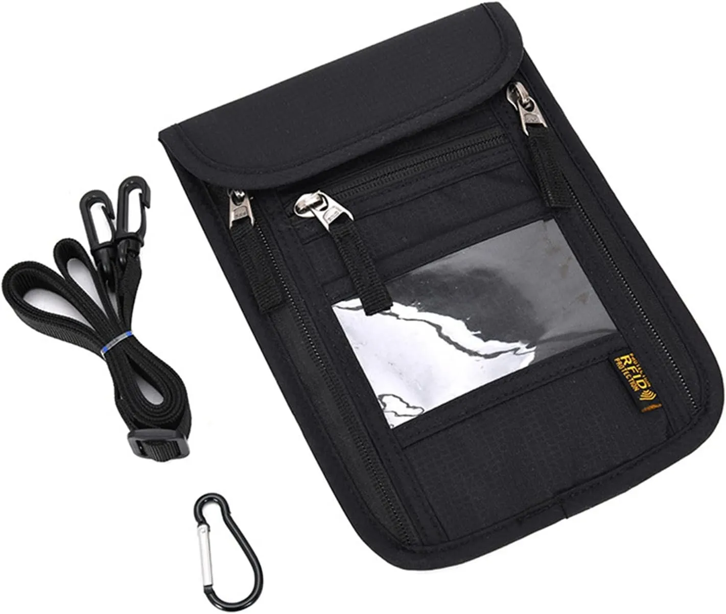 Clakllie Unisex Travel Bag for Outdoor Practical Phone Bag Adjustable Utility Fashion Neck Bag Lightweight Coin Purse Fanny Pack,Grey