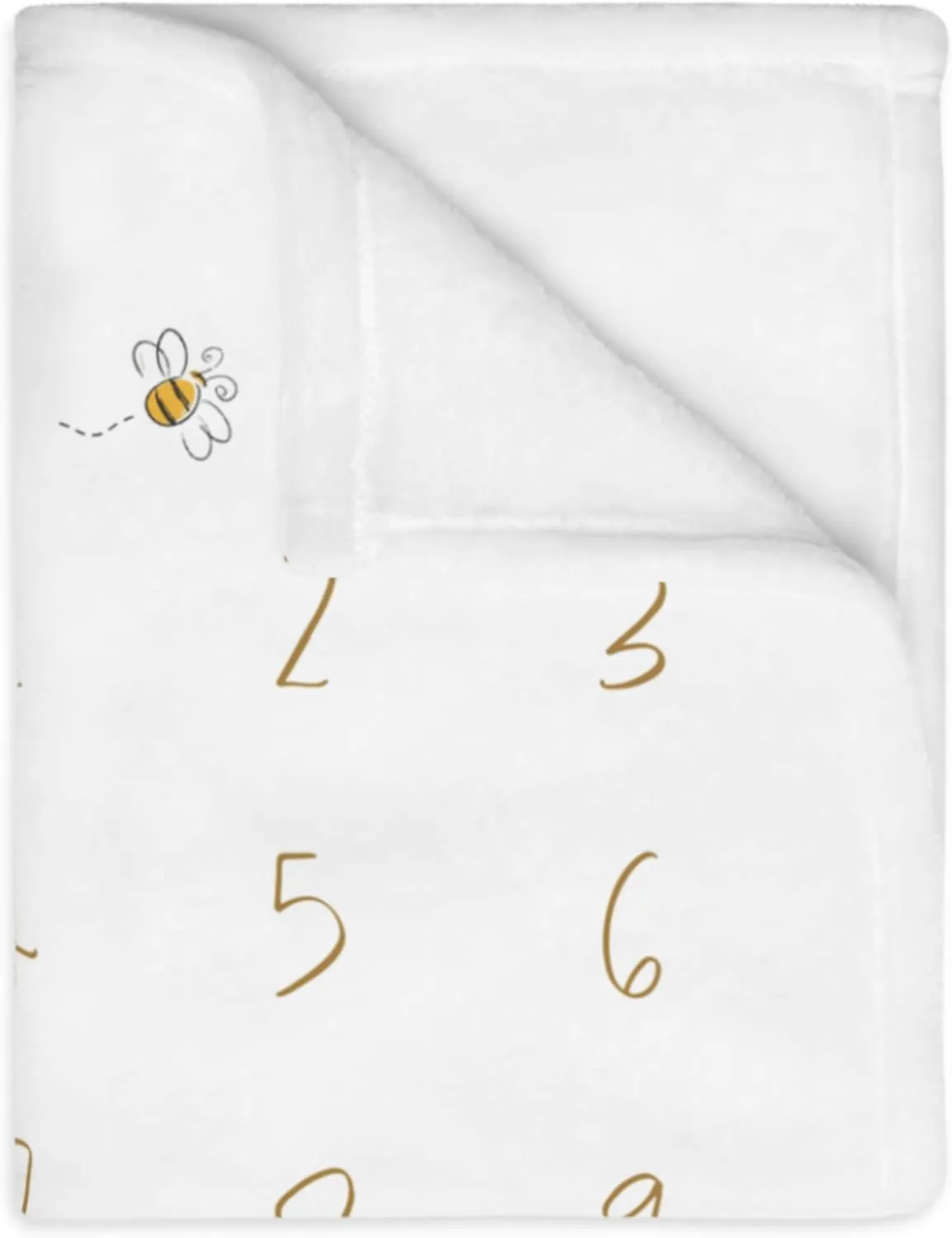 Classic Winnie Bear Baby Milestone Blanket Boy, Pooh Baby Month Blanket Girl, First Year Calendar Monthly Growth Chart, Personalized Name Newborn Photo Mat, Baby Boy Shower Gift (Various Sizes)