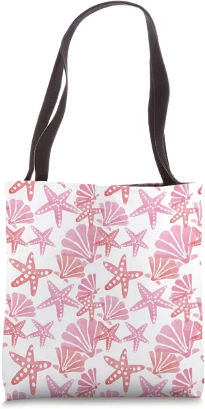 Coastal Granddaughter Sea Shells Muted Preppy Beach Summer Tote Bag