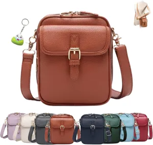 Collaborate Crossbody Leather Bag, Collaboraten 1 Crossbody Leather Bag, Anti-Theft Retro Design, Large Capacity for Women