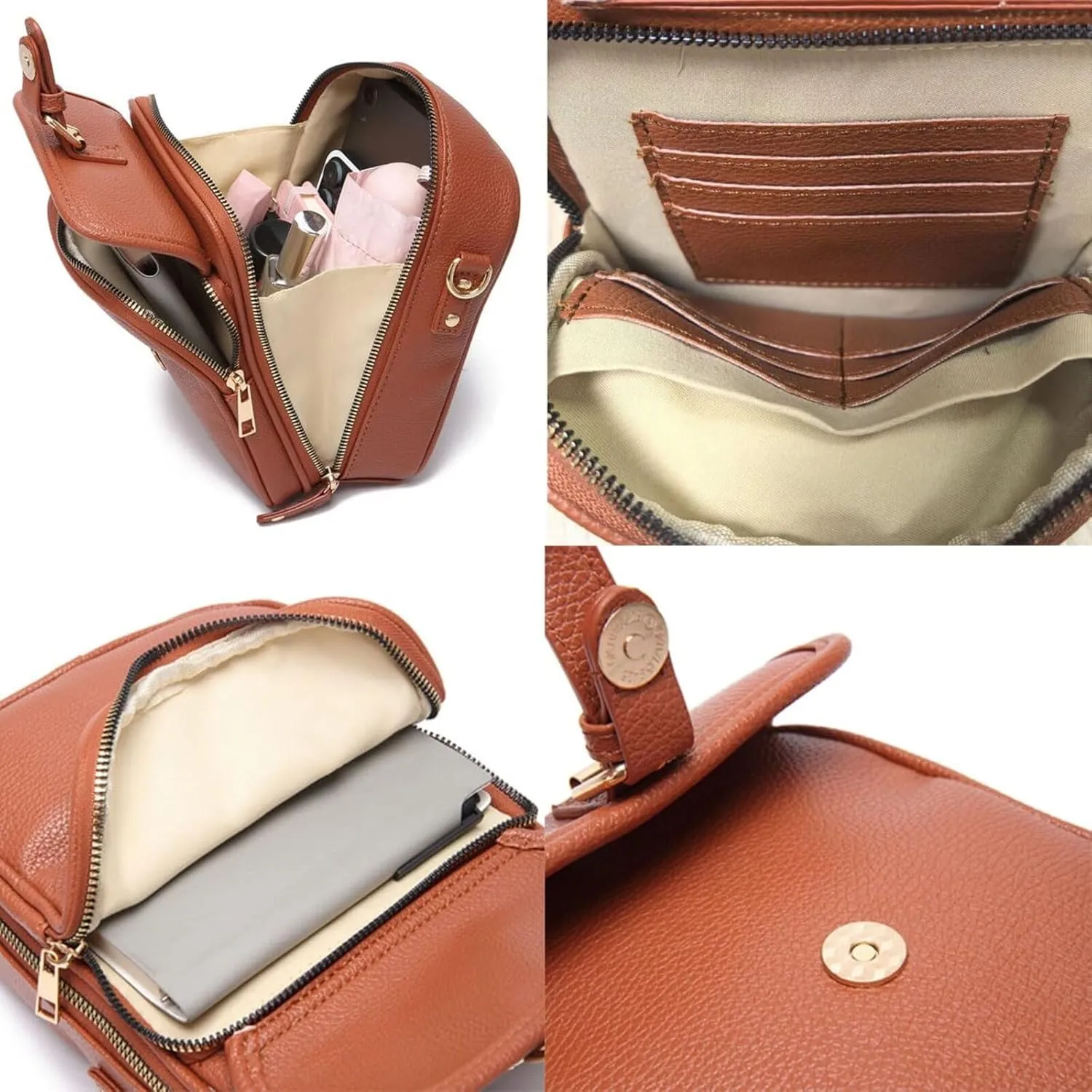 Collaborate Crossbody Leather Bag, Collaboraten1 Crossbody Leather Bag, Aphrodite Phone Crossbody Bag