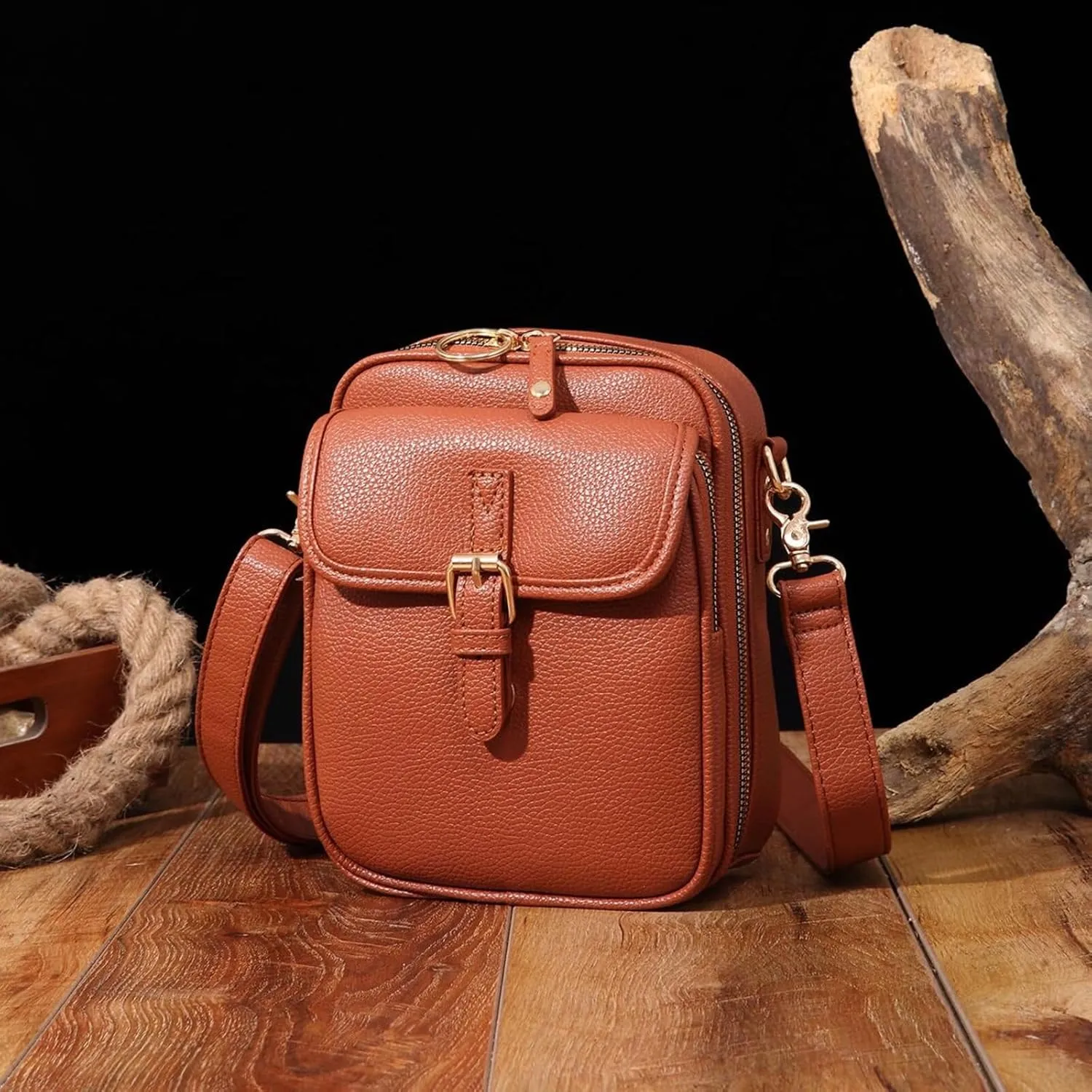 Collaborate Crossbody Leather Bag, Collaboraten1 Crossbody Leather Bag, Aphrodite Phone Crossbody Bag
