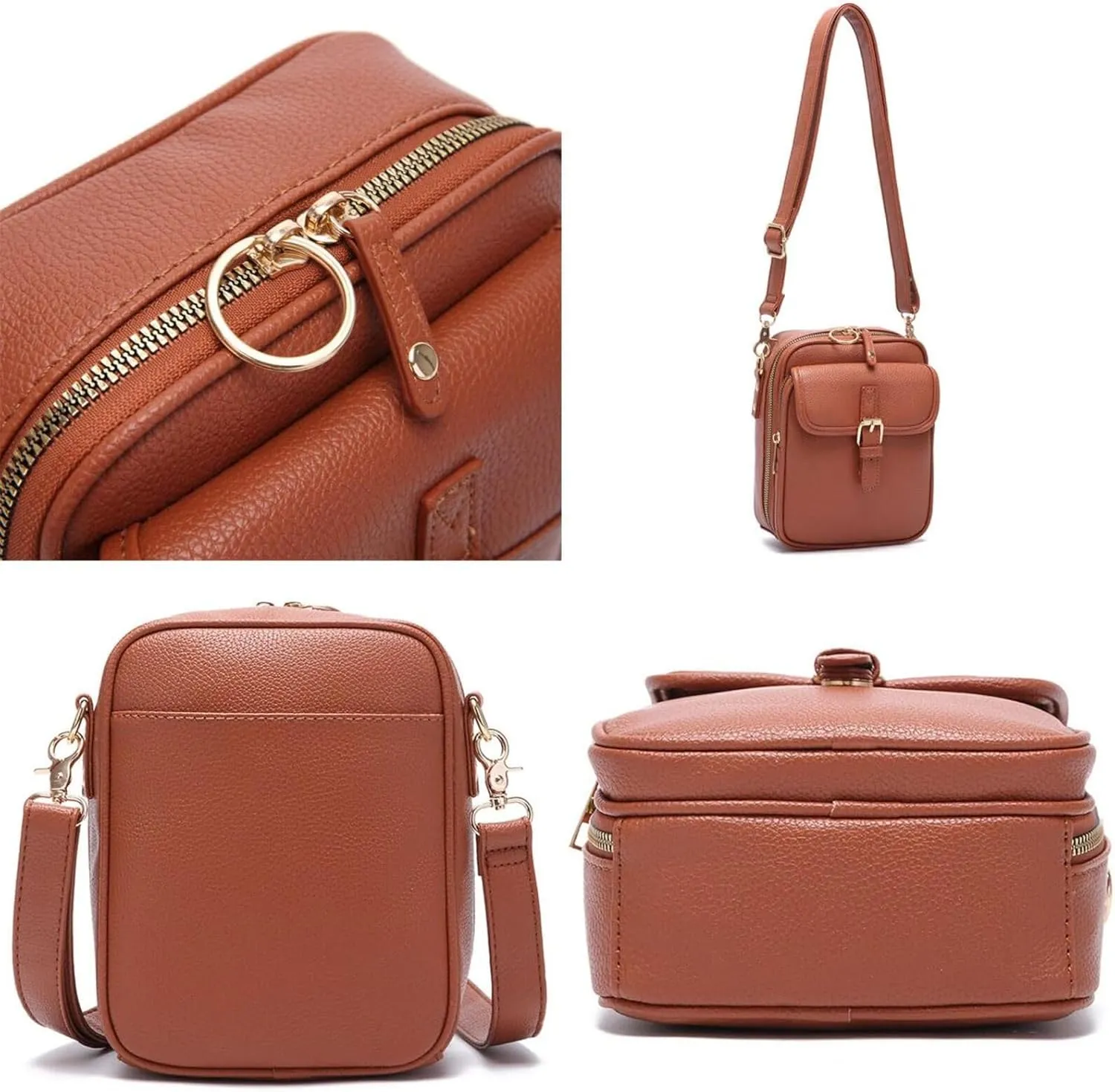 Collaborate Crossbody Leather Bag, Collaboraten1 Crossbody Leather Bag, Aphrodite Phone Crossbody Bag