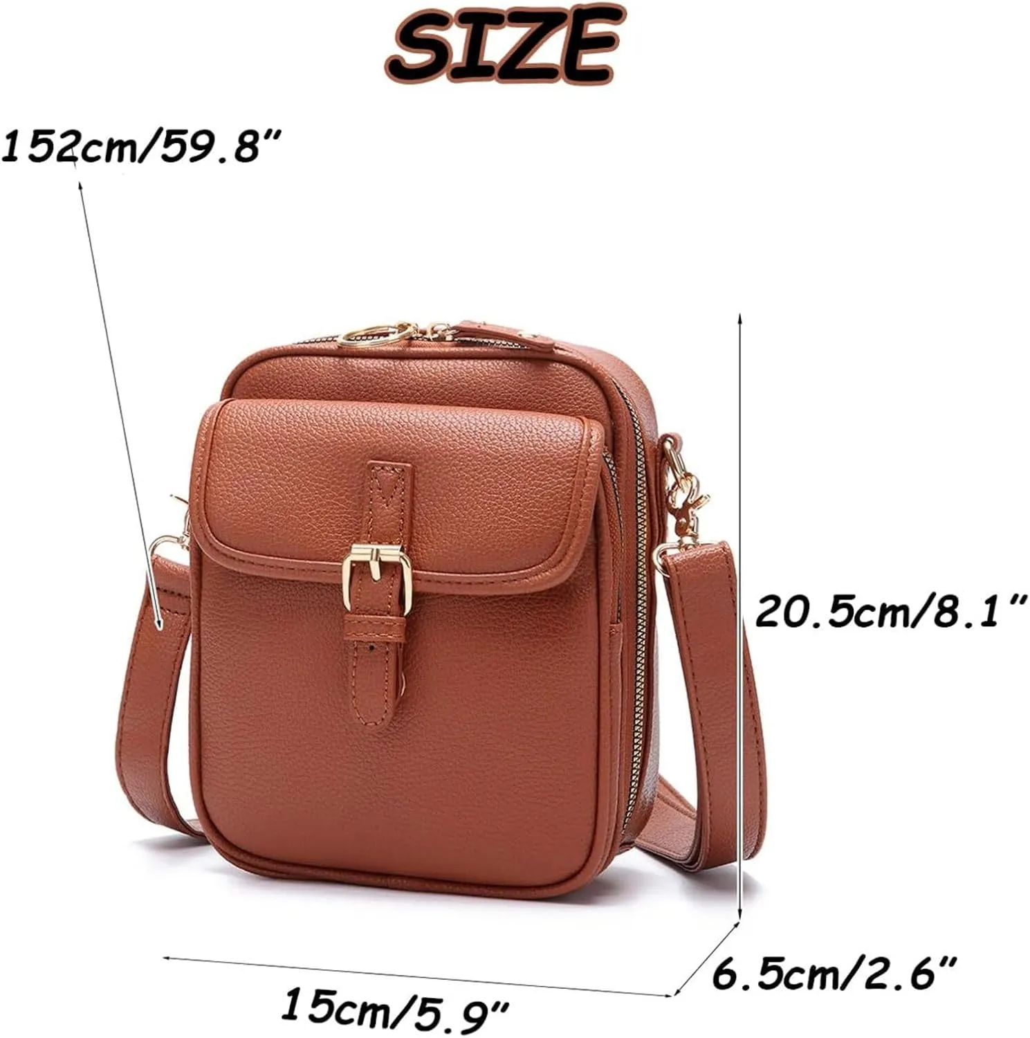 Collaborate Crossbody Leather Bag, Collaboraten1 Crossbody Leather Bag, Aphrodite Phone Crossbody Bag