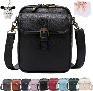 Collaboraten1 Crossbody Bag, Urvashi Crossbody Leather Bag, Retro Double-Layer Large Capacity Mini Anti Theft Bags
