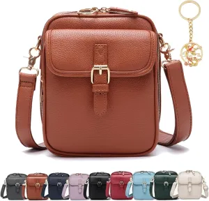 Collaboraten1 Crossbody Leather Bag Collaborate Urvashi Vintage Messenger Bag Mini Cross Body Shoulder Purse for Women