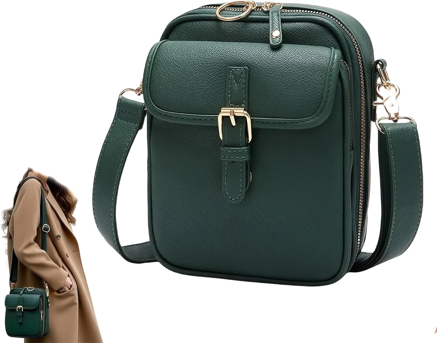 Comebybuy Purse Vintage Mini Messenger Bag, Comebybuy Crossbody Bag, for Women and Men, Perfect for Travel and Daily Use