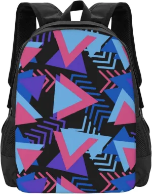 Cool 80s Retro Mem-Phis Lightweight Packable Backpack Travel Casual Large Capacity Daypack Foldable Backpack For Men Women