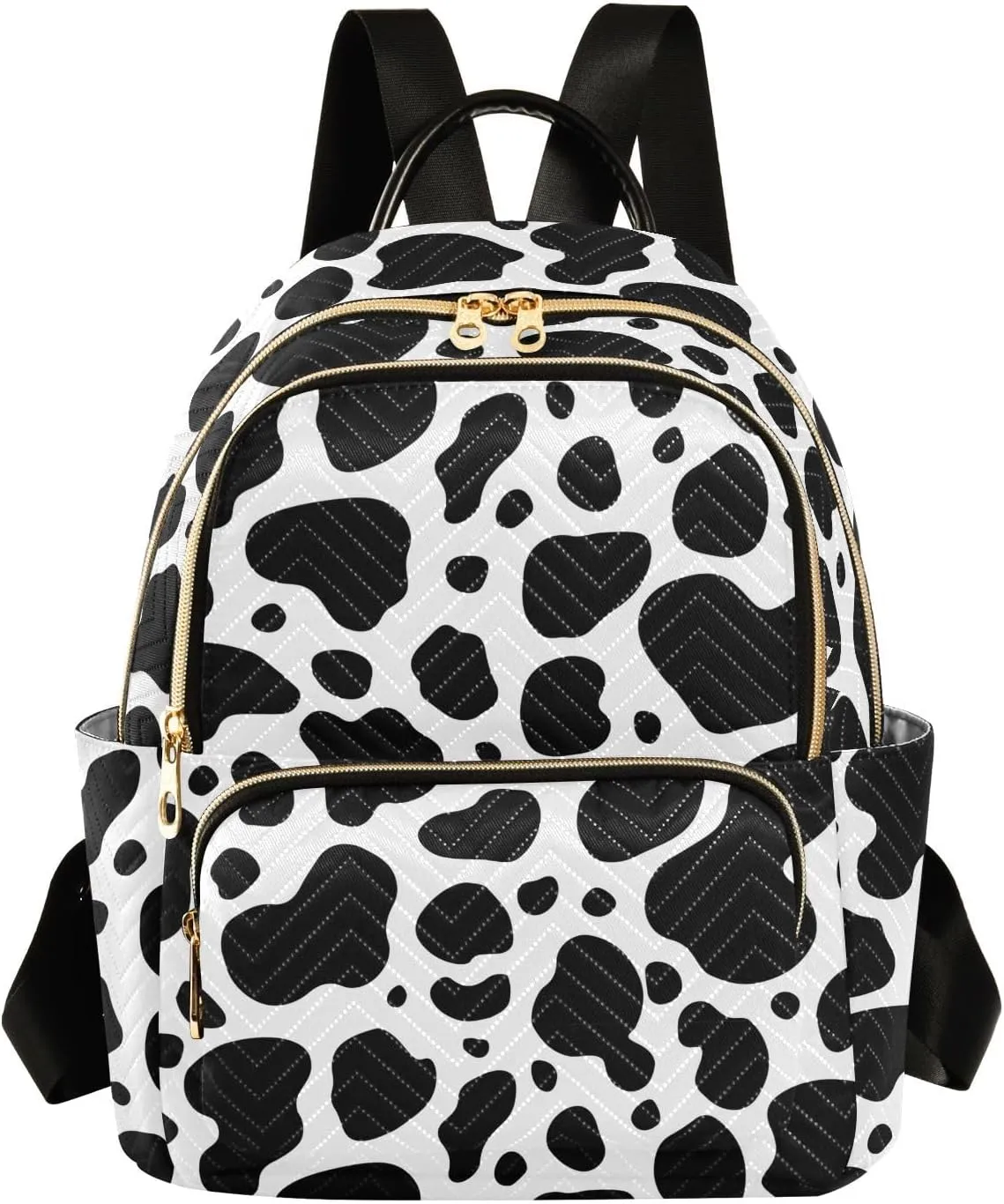 Cow Print Mini Backpack Fashion Backpack Purse for Women,Handbag Shoulder Bag Casual Daypack, Ladies Gift for College Work （M）