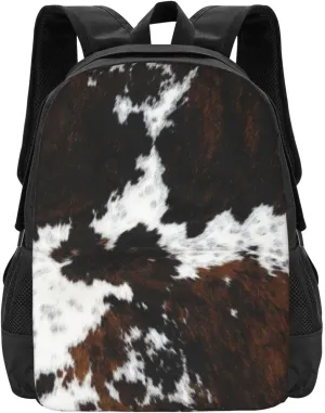 Cowhide, Cow Skin Print Pattern Lightweight Packable Backpack Travel Casual Large Capacity Daypack Foldable Backpack For Men Women