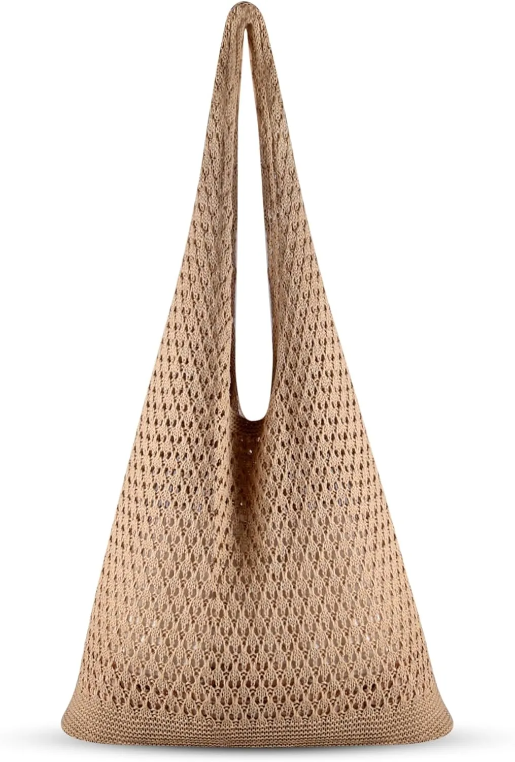 Crochet Tote Bag Women: Knit Bag for Summer Vacation Travel Beachy