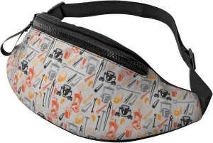 Crossbody Fanny Packs for Women Men - Cast steel equipment Travel Belt Bag Running Waist Bag for Women Men