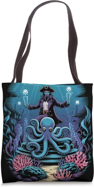 Crystal Octopus Kraken Pirate Deep Shrine Tote Bag