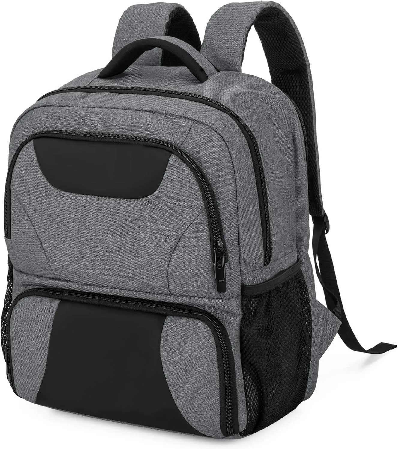 CURMIO CPAP Backpack, CPAP Travel Bag Compatible for ResMed AirSense 9, AirSense 10, AirSense 11, Philips System One, Gray (Bag Only, Patented Design)