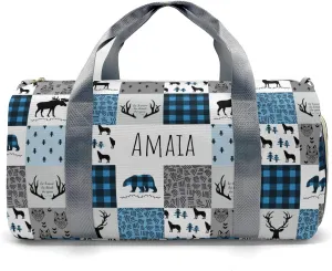 Custom Duffel Bag Woodland Deer Bear Wolf Forest Adventure Awaits: Best Travel Bags for Hiking and Sports