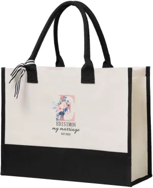 Custom Tote Bags with Logo, Personalized Tote Bags For Women, Customized Tote Bags Bulk, Gifts for Mom, Daughter, Girlfriend