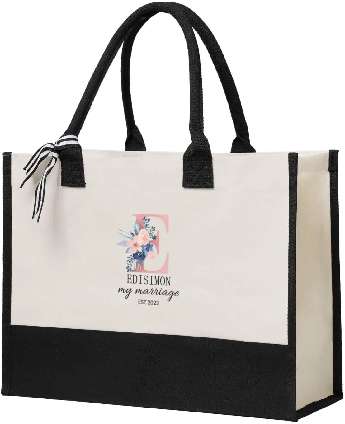 Custom Tote Bags with Logo, Personalized Tote Bags For Women, Customized Tote Bags Bulk, Gifts for Mom, Daughter, Girlfriend