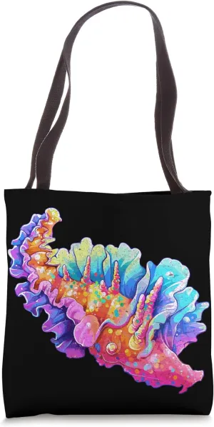 Cute Rainbow Sea Leaf Slug Or Leaf Sheep Marine Invertebrate Tote Bag