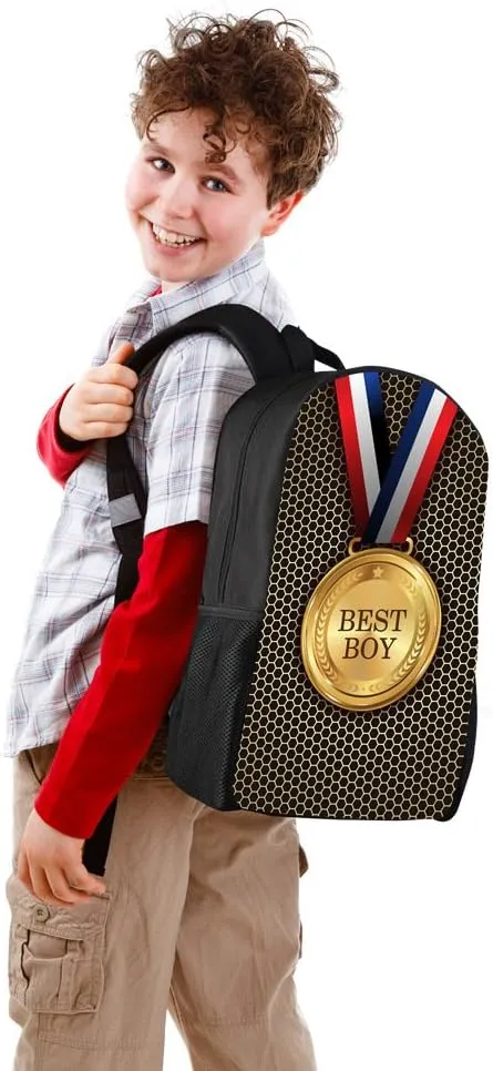 Cute Snake Print Backpack Art School Bookbag Double Shoulder Satchel for Boys Animal Rucksack for Girls