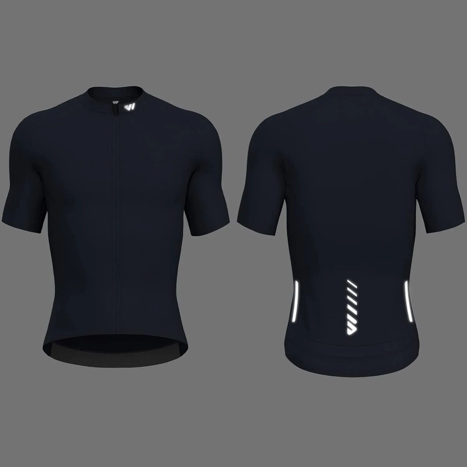 Cycling Jersey Men Short Sleeve, Road Bike Jerseys Full Zipper with Pockets, Bicycle Clothing Breathable Quick Dry