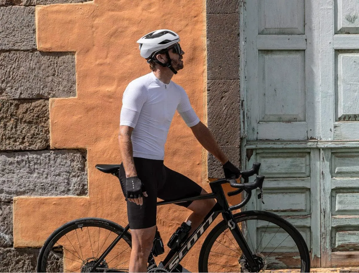 Cycling Jersey Men Short Sleeve, Road Bike Jerseys Full Zipper with Pockets, Bicycle Clothing Breathable Quick Dry