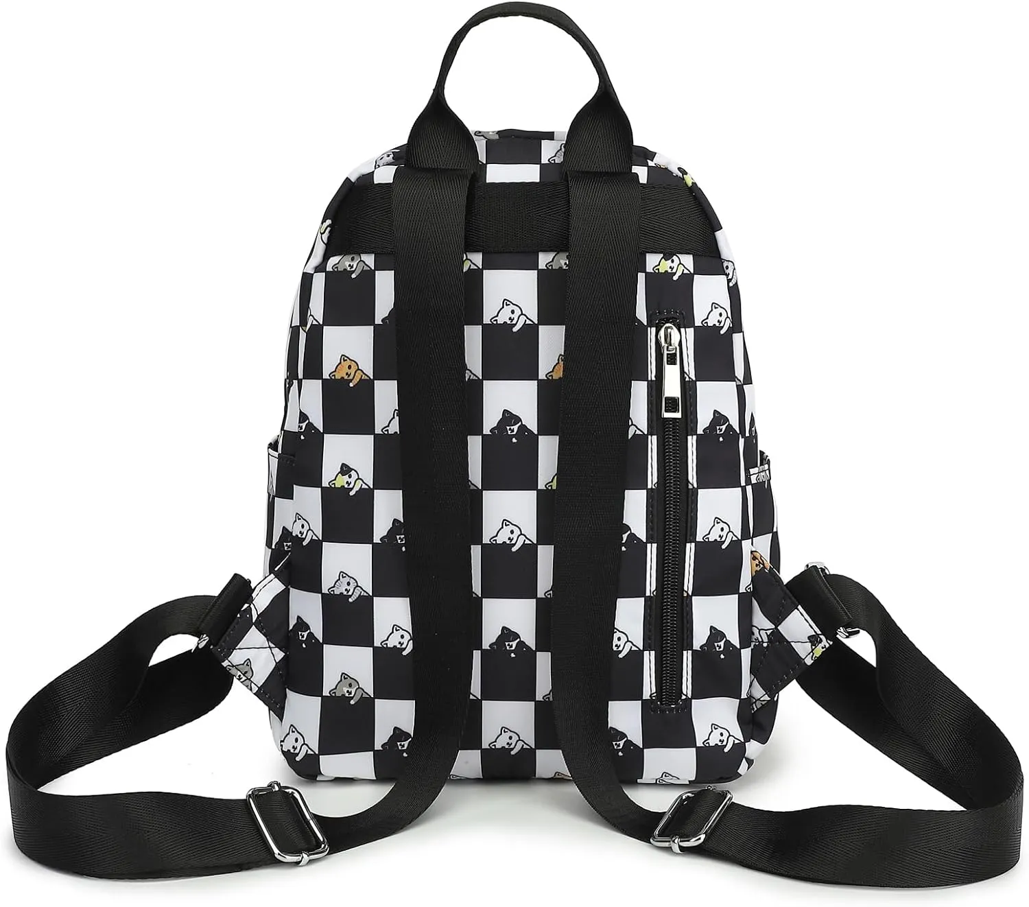 Daisy Mini Backpack Women Girls, Small Backpack Purse for Adults Teens Kids School Travel (Black)